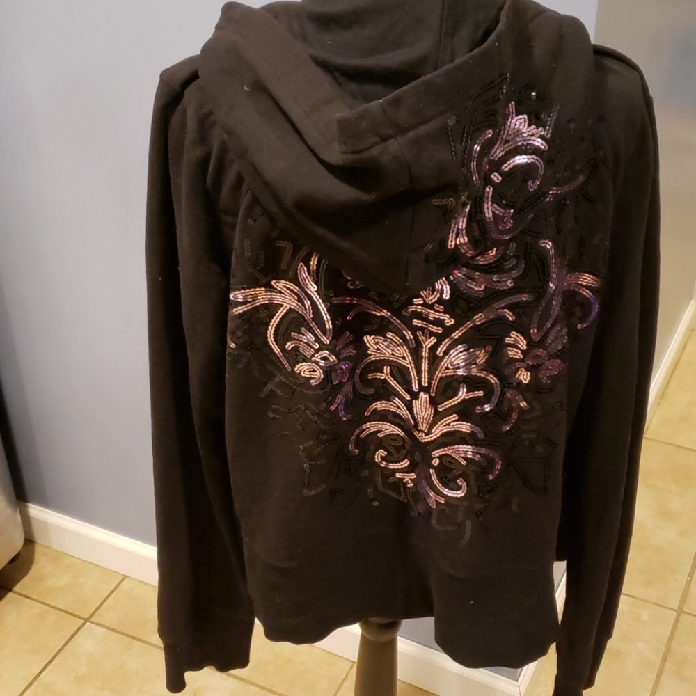 Sequin hoodie sz large